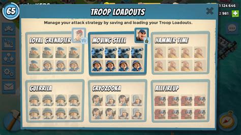 boom beach best troop loadout.